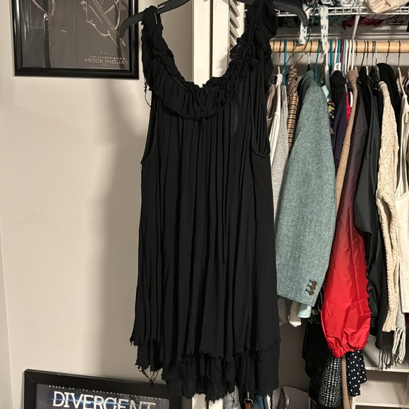FREE PEOPLE Black BEACHY GAUZY Dress/TOP/Coverup - Picture 2 of 3